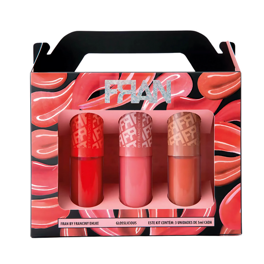 Kit 3 Glosses Glosslicious Fran por Franciny Ehlke