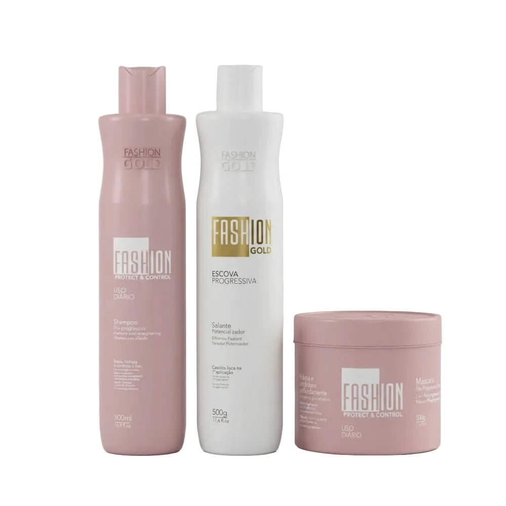 Combo Alisamento Brasileiro 500g - Fashion Gold (Ybera)