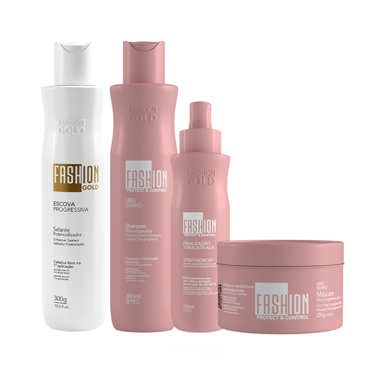 Combo Alisamento Brasileiro 300g + Spray Memory 150ml - Fashion Gold (Ybera)