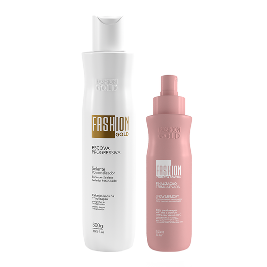 Alisamento Brasileiro 300g + Spray Memory 150ml - Fashion Gold (Ybera)