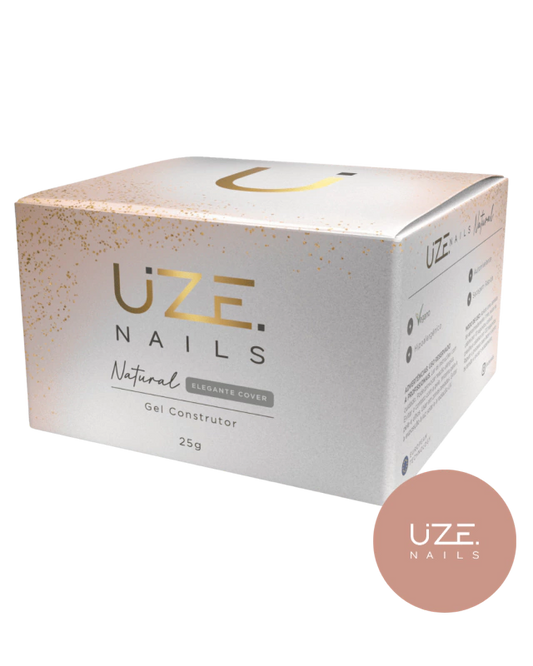 Gel Construtor Natural Elegante Cover 25g - UZE Nails