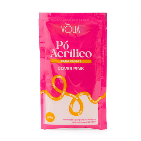 Pó Acrílico Cover Pink 30g - Vòlia