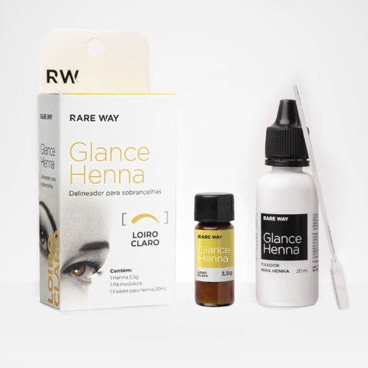 Henna para Sobrancelhas Glance Loiro Claro - Rare Way