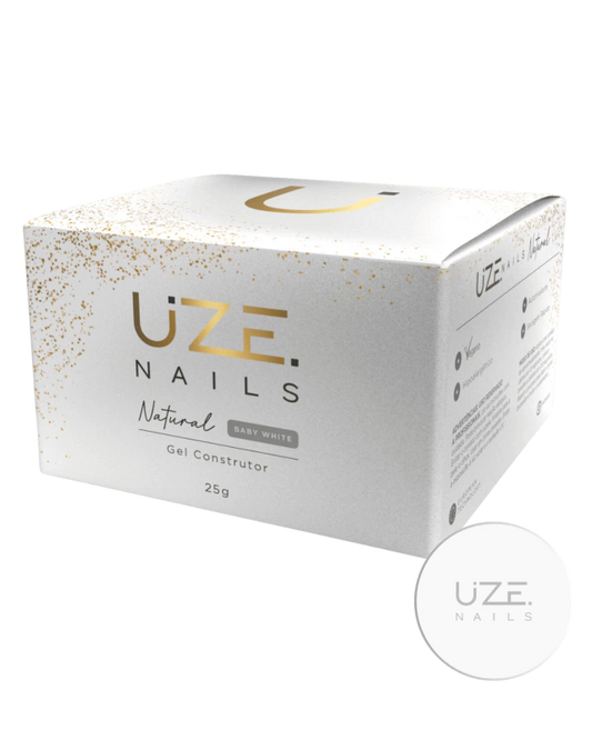 Gel Construtor Natural Baby White 25g - UZE Nails