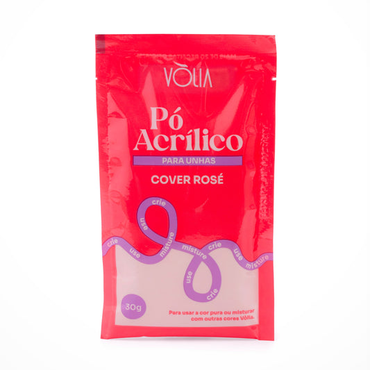 Pó Acrílico Cover Rosé 30g - Vòlia