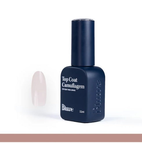 Top Coat Camuflagem Universal Beige 11ml - Bluwe