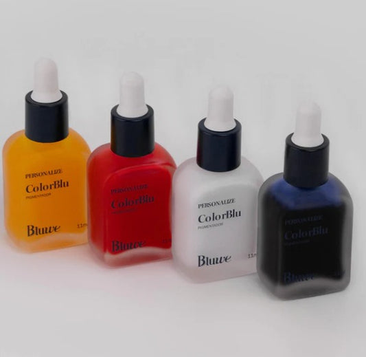 Kit Personalize Bluwe: Kit GlitterBlu, Kit ColorBlu, 2 Géis Transparentes de 10g