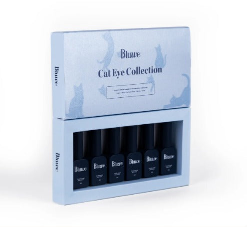 Kit Cat Eye Collection Bluwe - 6 Cores de Esmalte em Gel