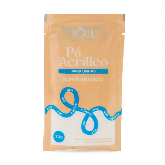 Pó Acrílico Super Branco 30g - Vòlia
