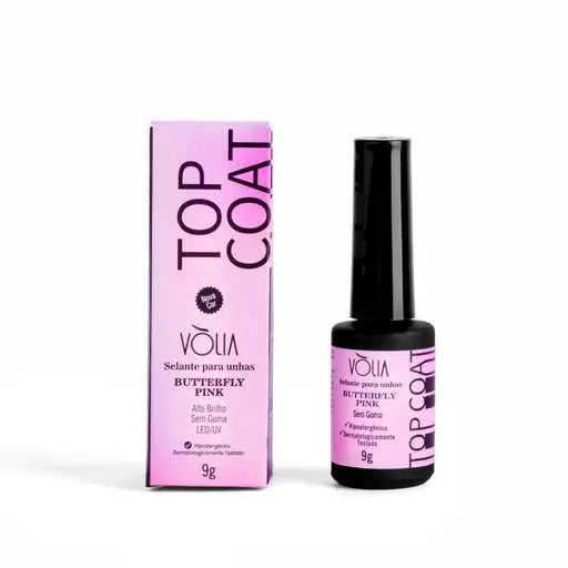 Top Coat Butterfly Pink 9g - Vòlia