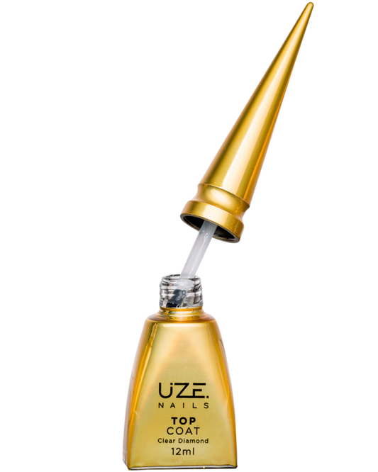 Top Coat Clear Diamond 12ml - UZE Nails