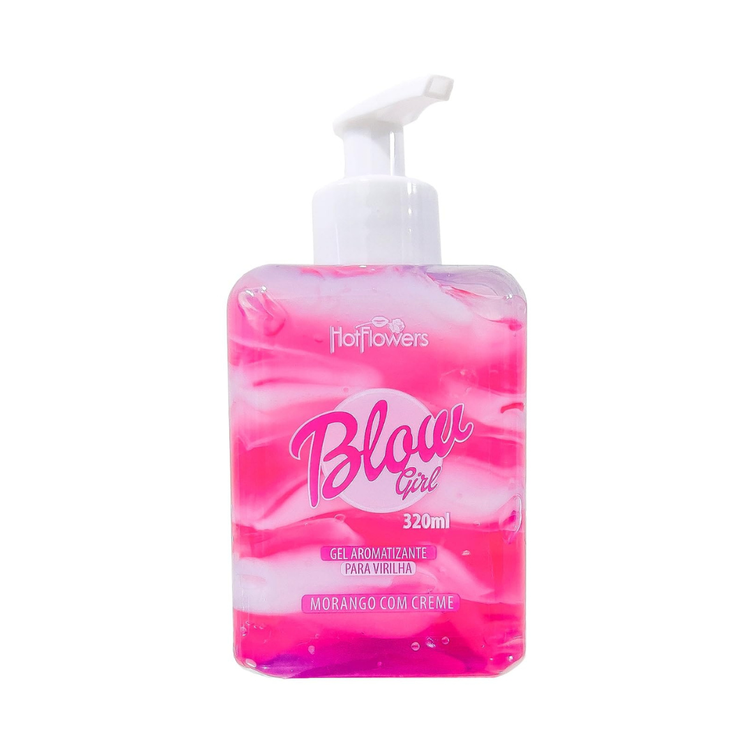 Gel Hidratante para Virilha Blow Girl Morango com Creme 320ml – HotFlowers