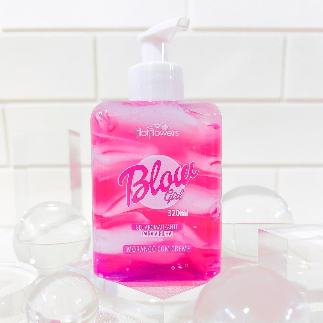 Gel Hidratante para Virilha Blow Girl Morango com Creme 320ml – HotFlowers