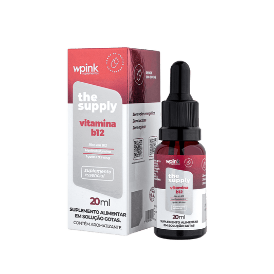 Vitamina B12 em Gotas - Caixa e Frasco
