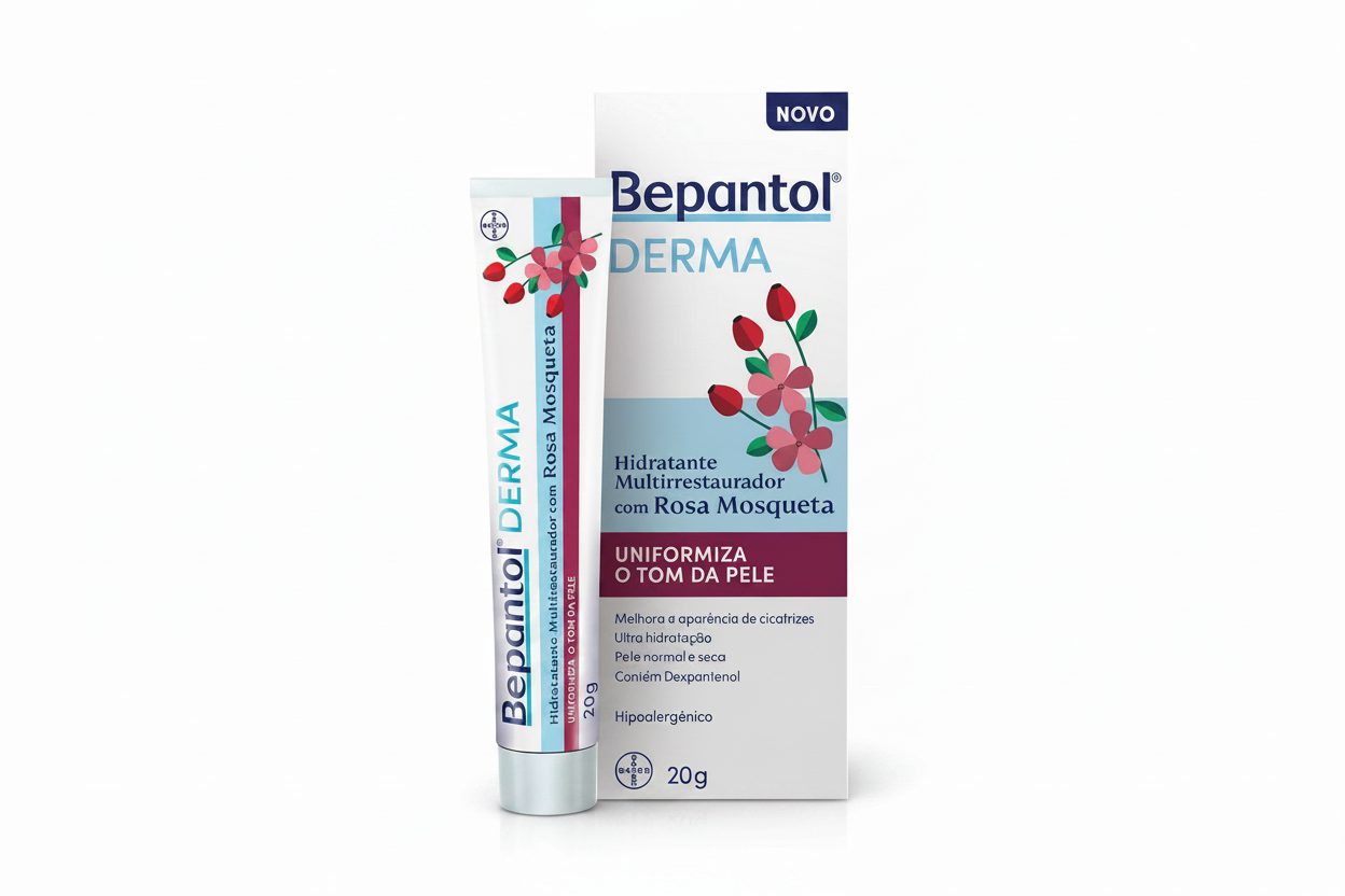 Bepantol Derma | Hidratante Multirreparador com Óleo de Rosa Mosqueta – 20g