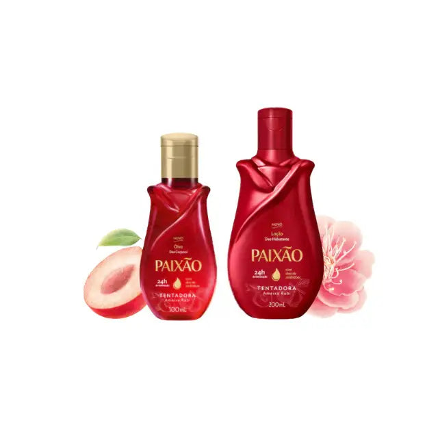 Duo Paixão Tentadora – Ameixa Rubi (Óleo Corporal 100ml + Loção 200ml)