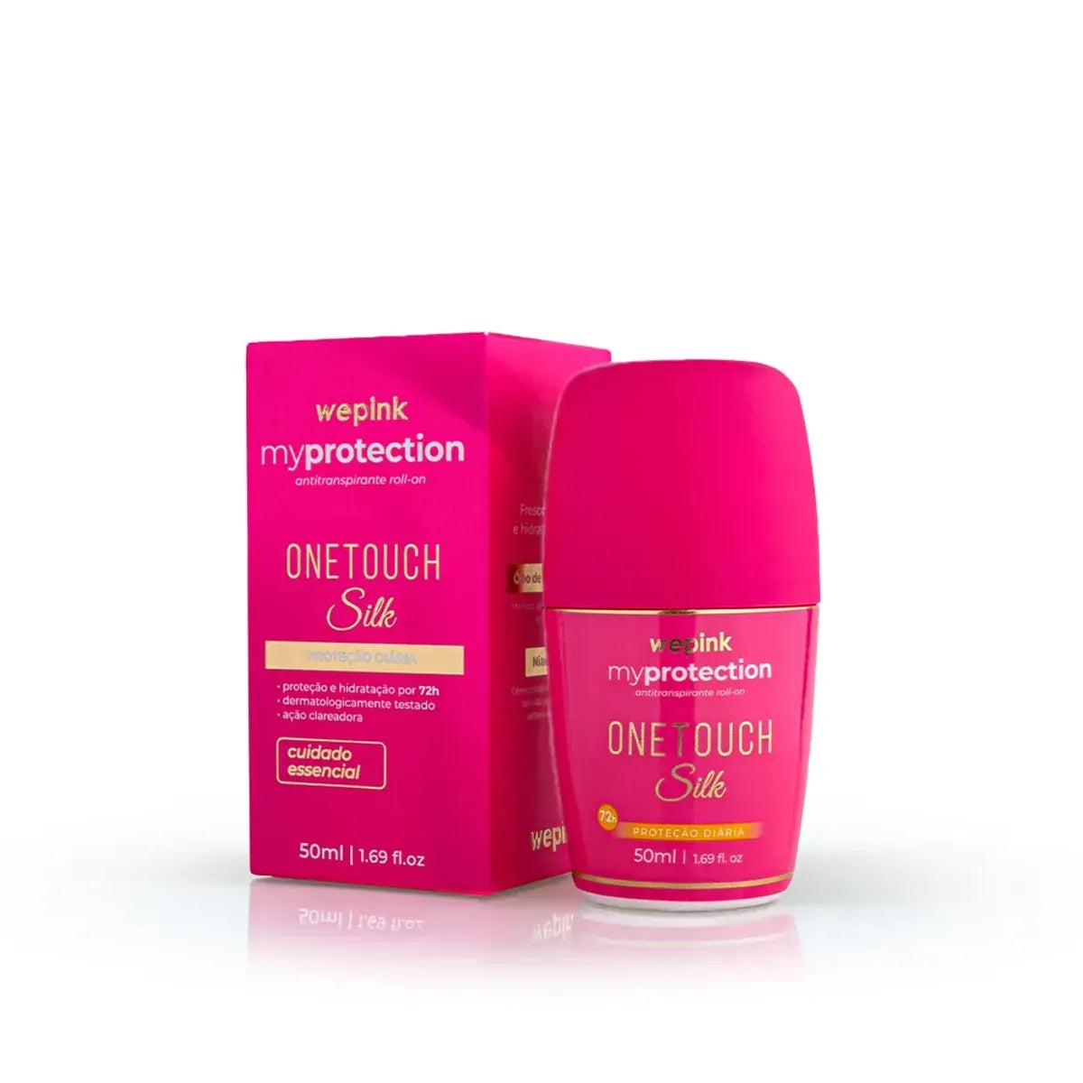 Desodorante Roll-on Antitranspirante My Protection One Touch Silk 50 ml Wepink