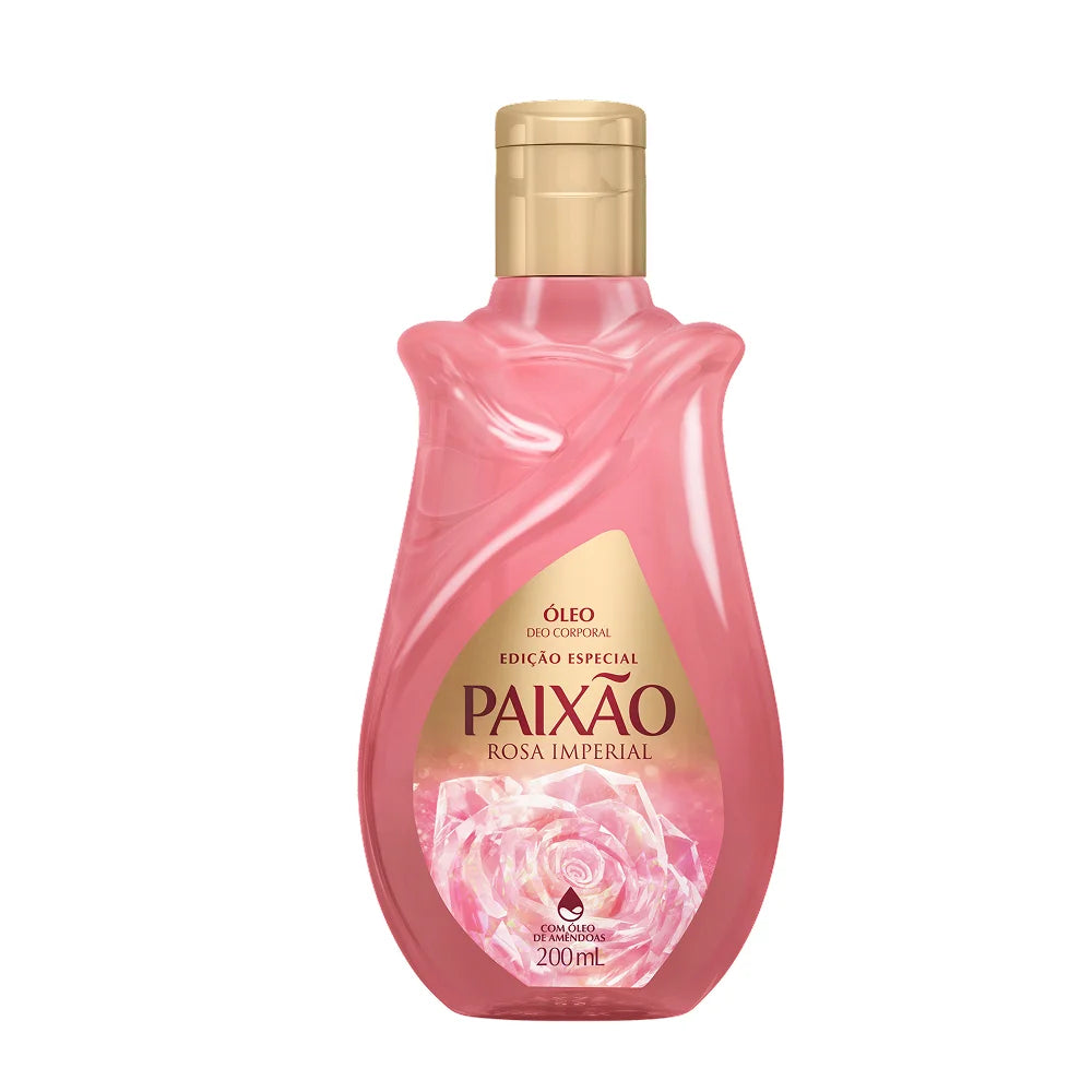 Óleo Corporal Paixão Edição Especial Rosa Imperial com ação desodorante 200 ml