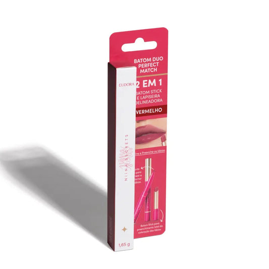 Batom Avelã Duo Perfect Match Niina Secrets 1,65g