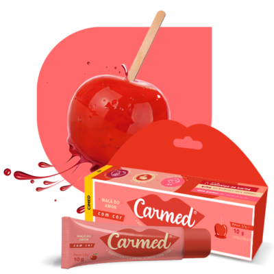 Hidratante Labial Apple of Love Carmed Fosco - Com Cor