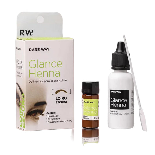 Henna para Sobrancelhas Glance Loiro Escuro - Rare Way