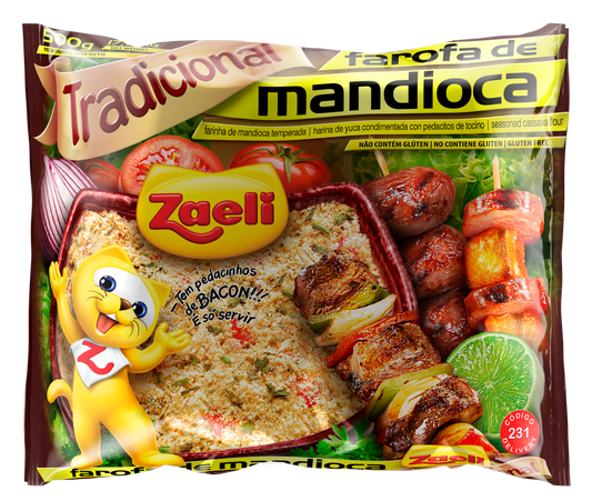 Farofa de Mandioca Tradicional Zaeli 500 g